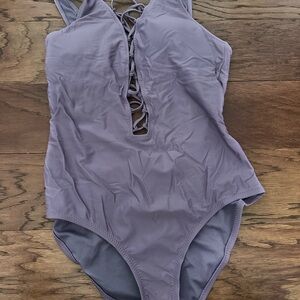 Shade & Shore Purple One Piece Swimsuit